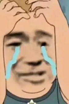 Touching head and crying emoticon pack