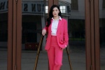 Cecilia Cheung beautiful and sexy photo in pink suit