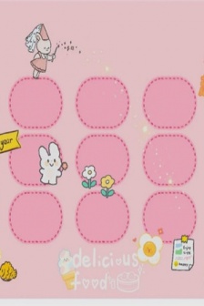 Nine-key input method cute background picture skin