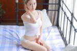 Busty beauty hot sexy suspender legs photo