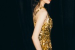 Zhao Liying glamorous and sexy photo in gilt dress