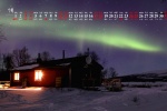 July 2021 Green Aurora Desktop Calendar Wallpaper