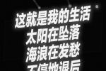 这就是我的生活 太阳在坠落 海浪在发愁 不停地退后