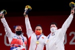 Li Wenwen wins gold medal in weightlifting women's 87kg and above