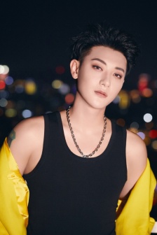 Huang Zitao handsome and stylish photo pictures in yellow jacket