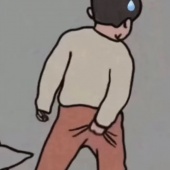 挠屁股表情包