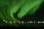 July 2021 Green Aurora Desktop Calendar Wallpaper