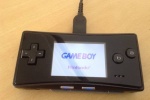 Physical picture of Nintendo GBM game console