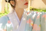 Seductive and charming photos of beauties in Japanese kimonos and uniforms