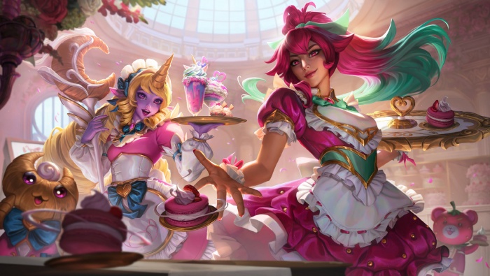 League of Legends coffee sweetheart skin original painting