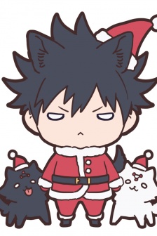 The main character's Christmas avatar in Spell Return