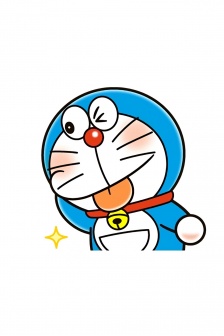 哆啦a梦角色简笔画手机壁纸