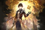 Original God Zhongli desktop wallpaper