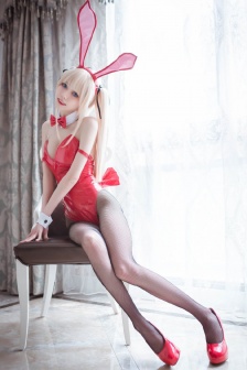 性感黑丝美女兔女郎制服诱惑写真