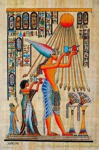 古埃及阿吞神组图
