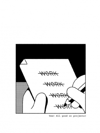 黑色簡約插畫手機壁紙