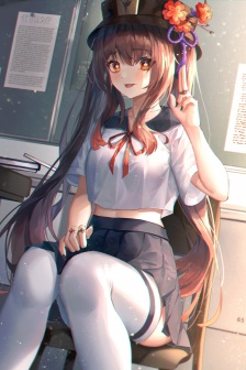 胡桃性感絲襪美腿美女手機壁紙