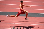 Zhu Yaming wins silver medal in men's triple jump