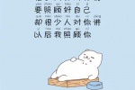 很多人都对你说，要照顾好自己，却很少人对你讲，以后我照顾你