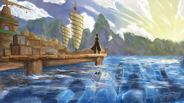 HD Original God Zhongli original painting wallpaper