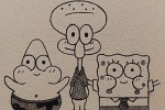 Spongebob series simple strokes pictures
