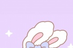 Cute hand drawn bunny mobile wallpaper