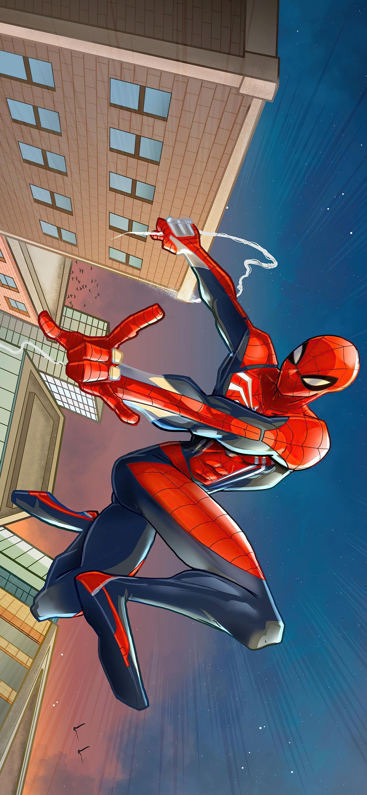 超级英雄蜘蛛侠卡通手机壁纸