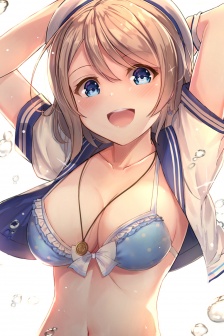 Plump and sexy anime beauty mobile wallpaper