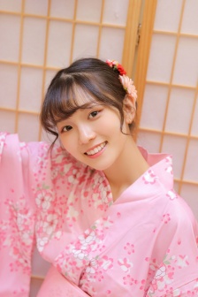 Pink kimono beauty mobile wallpaper