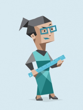 General manager personality cartoon image