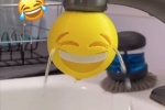 Emoji faucet picture