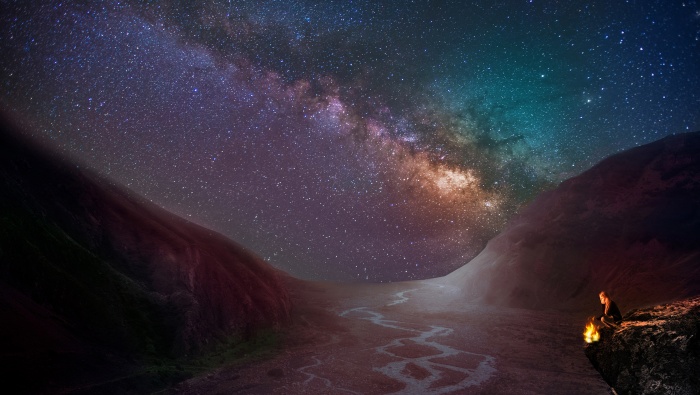 宇宙星空唯美自然風光壁紙