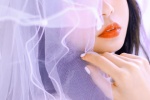 復古性感白色紗裙美女寫真圖片