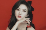 Jing Tian retro Hong Kong style red and black blockbuster sexy photo