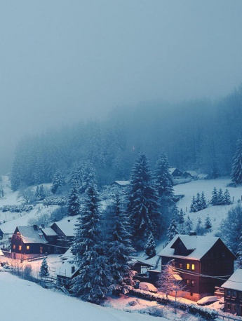 唯美雪景手机壁纸图片