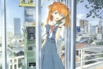 EVA Asuka anime cartoon HD computer wallpaper