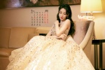 March 2022 angelababy desktop calendar wallpaper