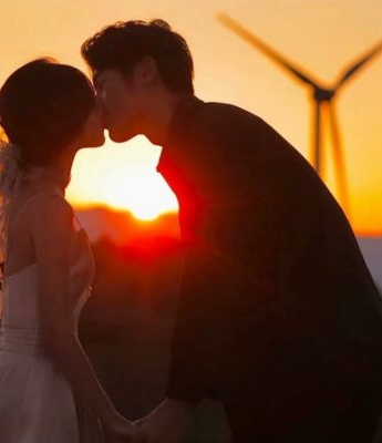 Retro and good-looking couple avatar pictures