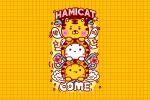 Hami Cat Year of the Tiger Cartoon Picture Desktop Wallpaper