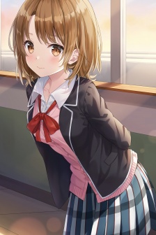 Cute jk uniform anime girl mobile wallpaper