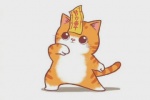 Cute avatar of cat sticker