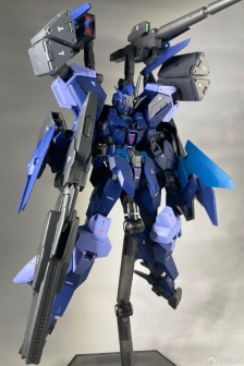 List of multiple pictures of Core Gundam 2 purple and blue colors