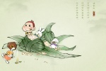 Chinese style Dragon Boat Festival background picture desktop wallpaper