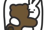 小兔子小熊抱抱亲亲情侣头像