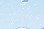 Snowman mobile wallpaper picture of solar term light snow