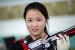 Pictures of Chinese shooting athlete Yang Qian