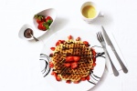 Sweet and delicious waffles pictures desktop wallpaper