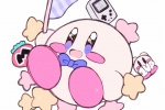Kirby cartoon cute mobile wallpaper
