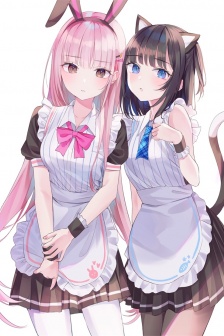 动漫女仆美女写真手机壁纸