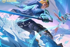 King of Glory Nezha flying flames on the snow HD desktop wallpaper